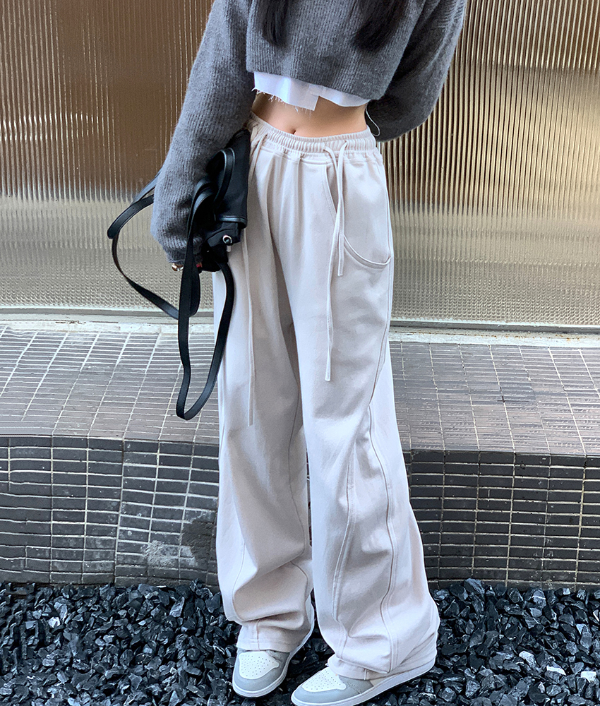 2026 Fall New Loose Casual Wide Leg Sweatpants Women High Street Ins Trend Jazz Banana Pants - Image 3