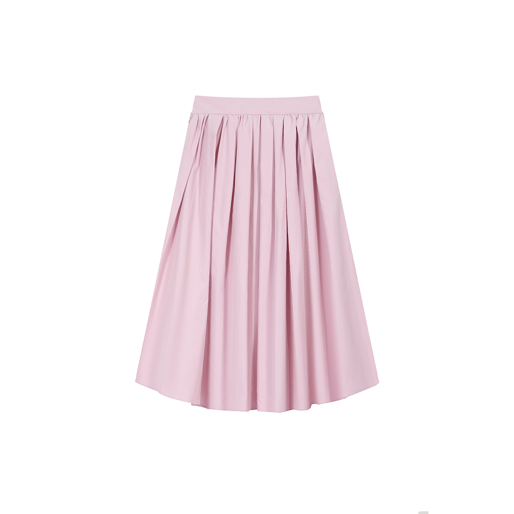 2026 Fall New Sweet Pink A-Line Pleated Long Skirt for Women - Image 5