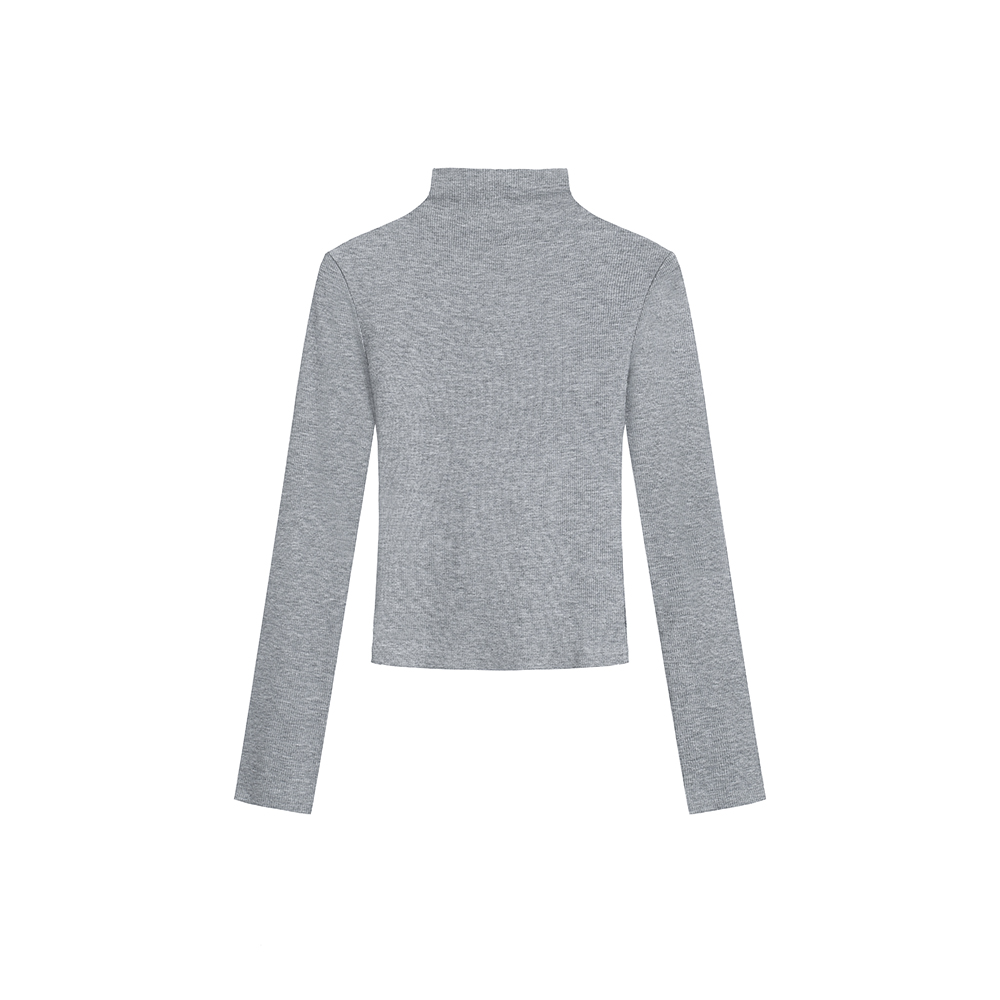 2026 Fall New High Neck Slim Long Sleeve Turtleneck Top for Women - Image 5
