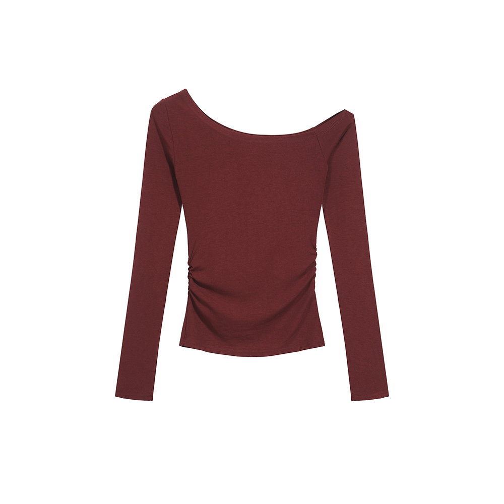2026 Fall New Women's Sexy Off-Shoulder Long Sleeve Slim Fit T-Shirt - Image 5