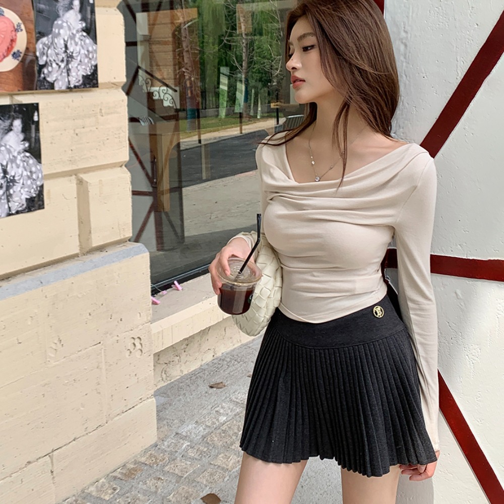 2026 Fall New Pleated Skirt Women High Waist A-Line Short Skirt Accordion Style