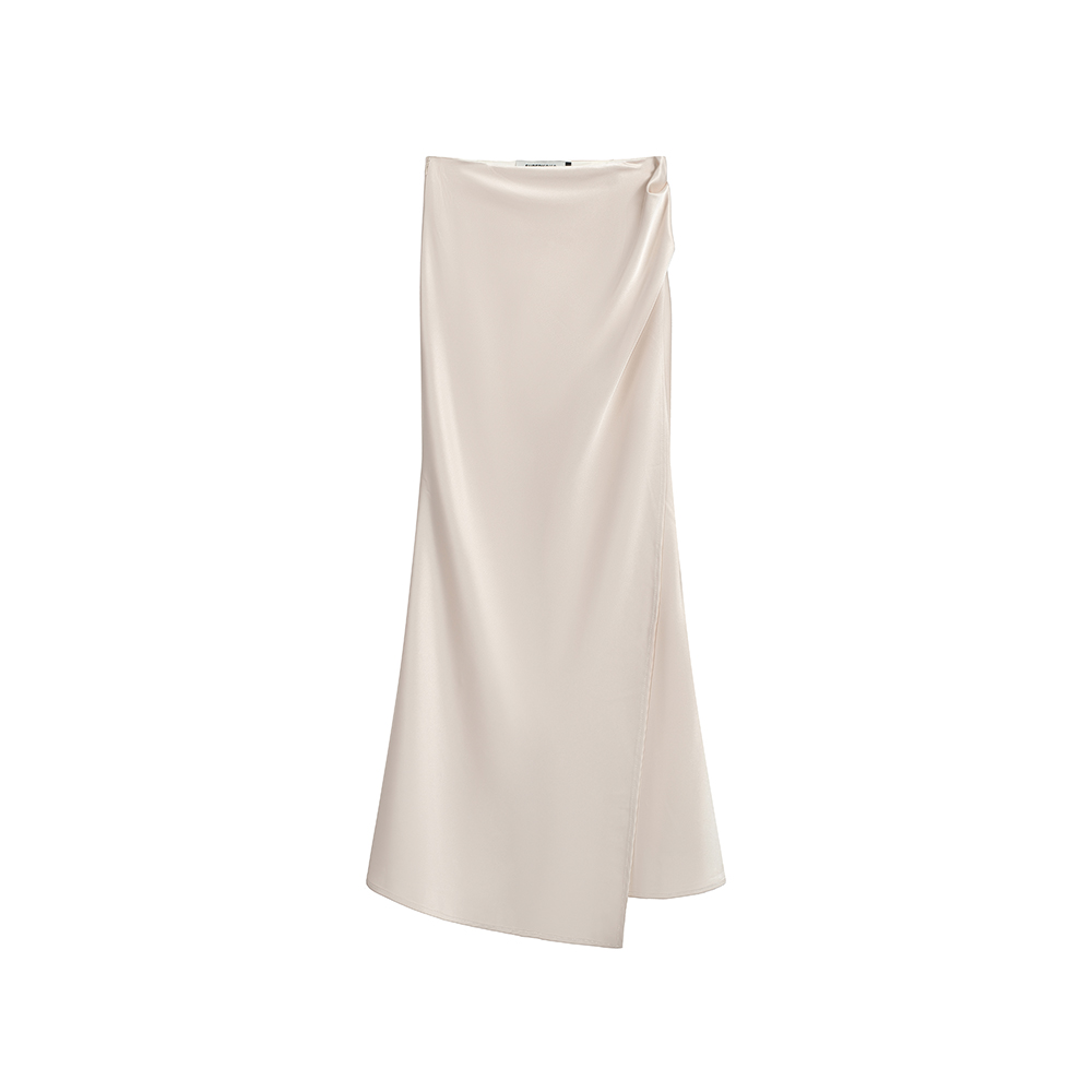 2026 Autumn New Arrival High Waist Fishtail Skirt with Pleated Waist Design for Women Slim Fit Bodycon Midi Skirt - Image 5