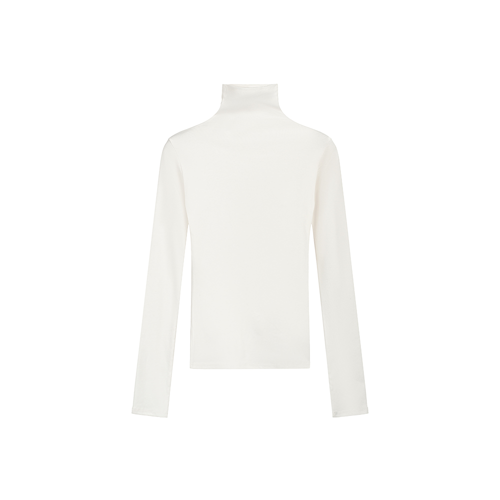 2026 Fall New Women's Slim Fit Basic Long Sleeve T-Shirt Half High Neck Inner Layer Top - Image 5