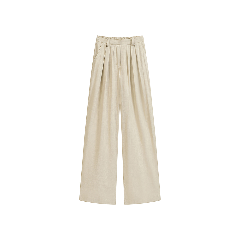 2026 Fall New Linen Shirt Long Sleeve Women Casual Wide Leg Pants Old Money Style Suit - Image 5