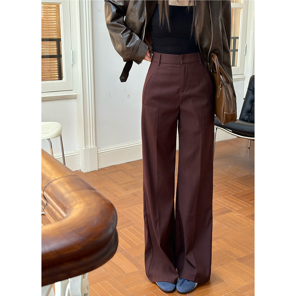 2026 Fall New High Waist Wide Leg Pants Casual Trousers Women Loose Straight Hanging Long Pants - Image 2