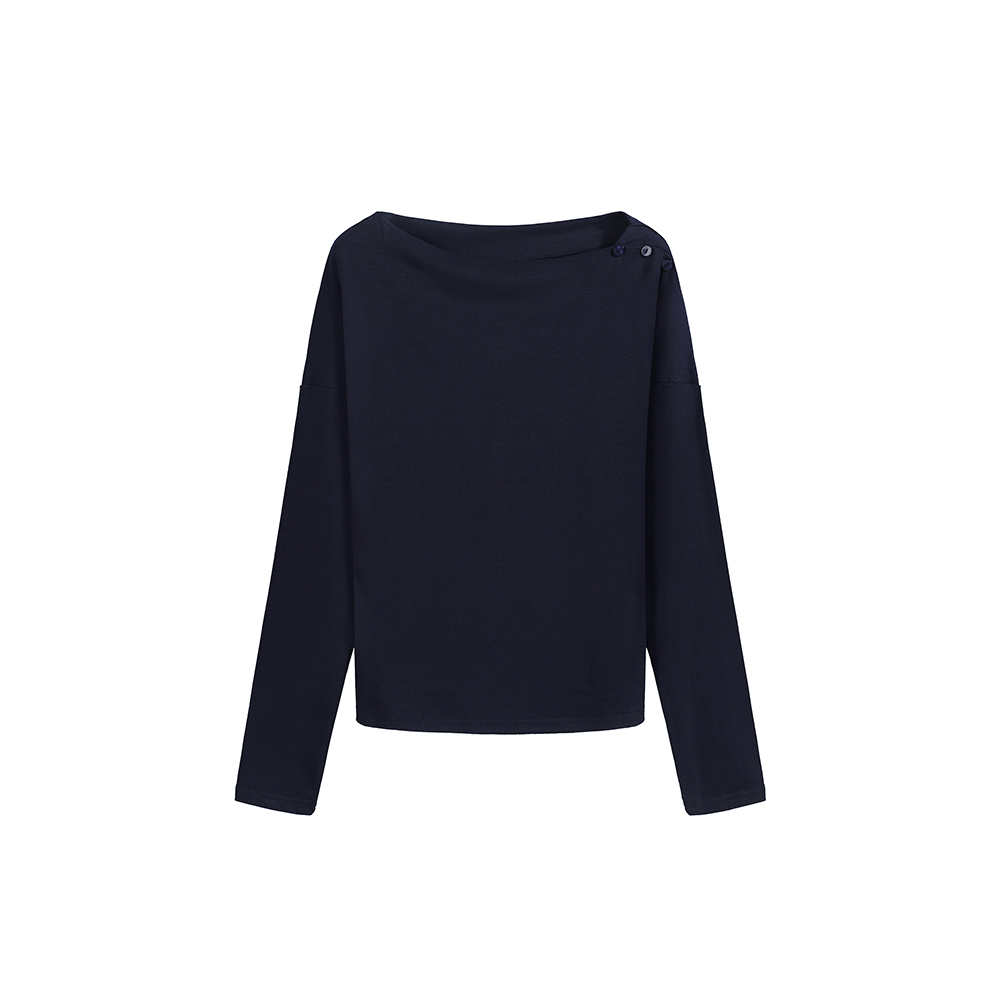 2026 Fall New Design Off Shoulder Fitted Long Sleeve T-Shirt Women Versatile One Shoulder Top - Image 5