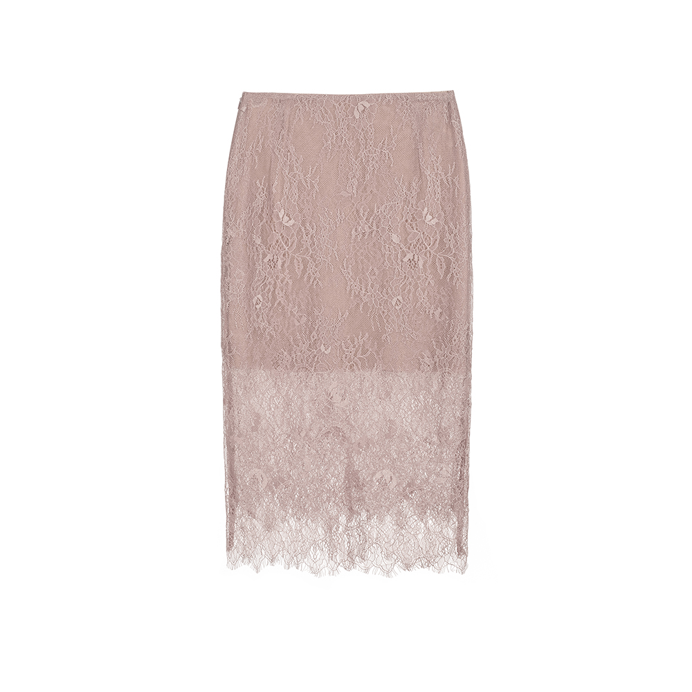 2026 Autumn New Pink Lace Pencil Skirt High Waist Slim Fit Short Skirt for Women - Image 5