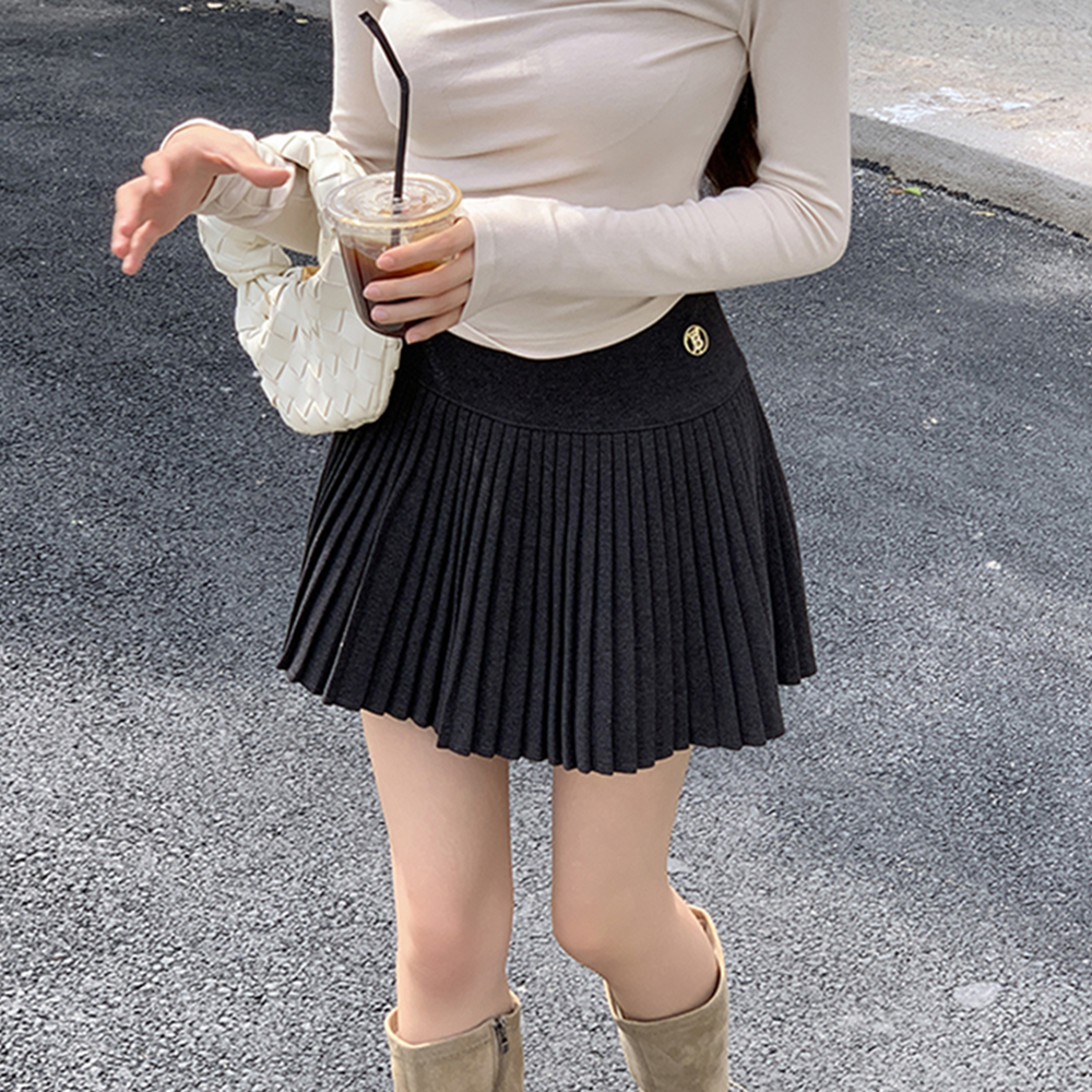 2026 Fall New Pleated Skirt Women High Waist A-Line Short Skirt Accordion Style - Image 3